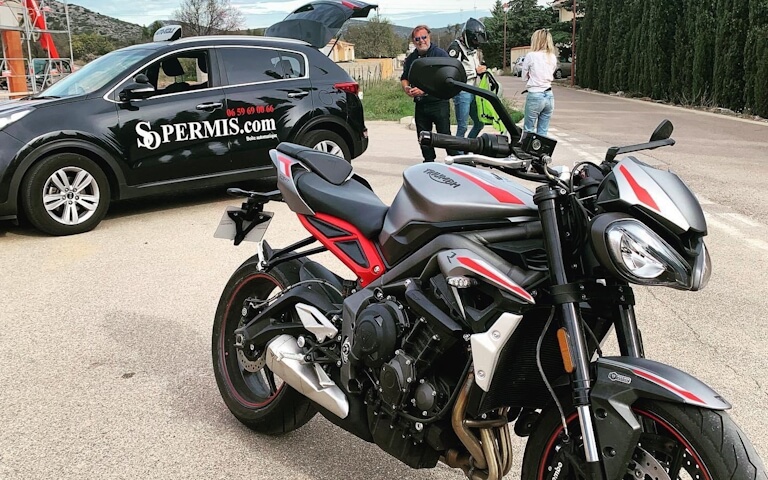 Passerelle moto A2 vers A Perpignan