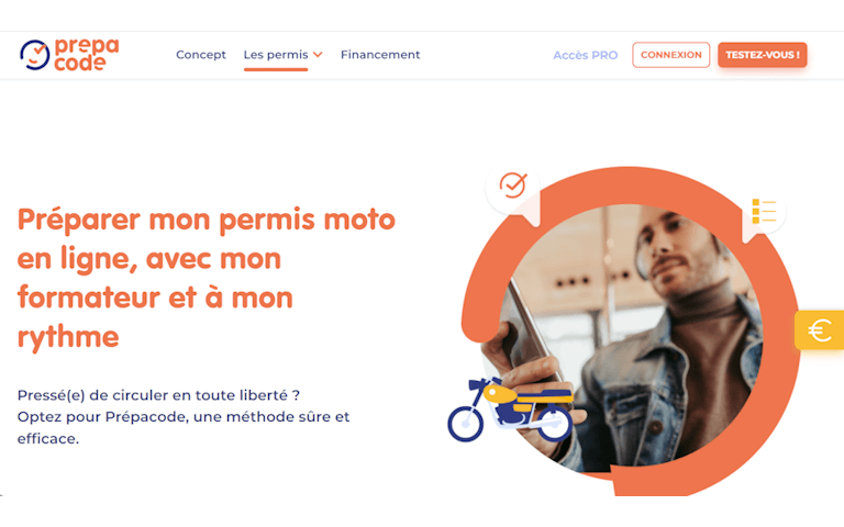 Prépacode moto ETM Perpignan